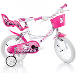 Hello Kitty ružičasto-bijeli bicikl - veličina 16