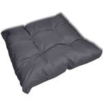 vidaXL Sivi tapecirani jastuk za sjedalo 80 x 10 cm