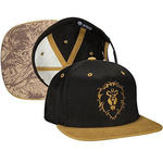 World of Warcraft Legendary Alliance Premium Snap Back Hat-One Size-Black/Gold