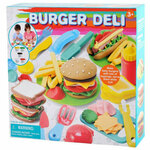 Playgo: Komplet kuhinjskog plastelina za hamburgere