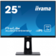 Iiyama ProLite XUB2595WSU-B1 tv monitor, IPS, 25", 16:10, 1920x1200, 75Hz, pivot, HDMI, DVI, Display port, VGA (D-Sub), USB