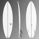Daska za surfanje shortboard 900 5'5" 24 l isporučuje se s tri peraje fcs2