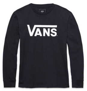Vans By Vans Classic Ls Boys Black/White VN000XOIY28 majica za dječake