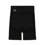 Ženske kratke hlače Lacoste Women's Seamless Sport Bike Shorts - black