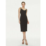 Elisabetta Franchi Koktel haljina AB-544-41E2-V360 Crna Regular Fit