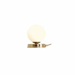 ALDEX 1076B30_S | Ball-AL Aldex stolna svjetiljka kuglasta 17cm sa prekidačem na kablu 1x E14 zlatno