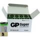 GP Batteries Super 9 V block baterija alkalno-manganov 9 V 10 St.