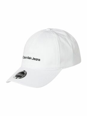 Pamučna kapa sa šiltom Calvin Klein Jeans boja: bijela