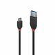 USB A to USB C Cable LINDY 36915 50 cm Black
