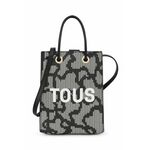 Torba Tous boja: crna - crna. Srednje veličine torba iz kolekcije Tous. na kopčanje model izrađen od ekološke kože.