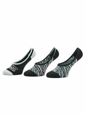 Set od 3 para dječjih niskih čarapa Vans Zebra Daze Canoodle VN0007AXBR51 Black/Blue Glow