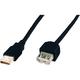 USB 2.0 produžni kabel [1x USB 2.0 utikač A - 1x USB 2.0 utikač A] 3 m Digitus crni