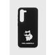 Etui za telefon Karl Lagerfeld S23 S911 boja: crna - crna. Etui za mobitel iz kolekcije Karl Lagerfeld. Model izrađen od sintetičkog materijala.