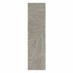 Svijetlo siva vunena staza za tepih 60x230 cm Lino Leaf - Flair Rugs