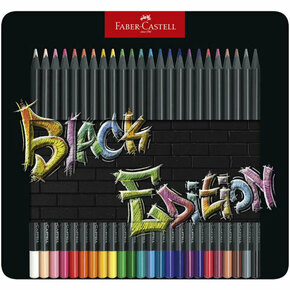 Faber-Castell: Black Edition set olovaka u boji od 24kom u metalnoj kutiji