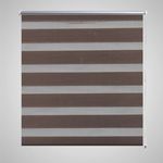 vidaXL Rolo smeđe zavjese sa zebrastim linijama 120 x 230 cm