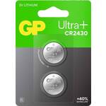 GP gumbasta baterija CR 2430 3 V 2 St. 300 mAh Li-MnO2 GP Ultra Plus Batterie Lithium Knopfzelle CR2430 2 Stück