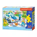 Castorland puzzle 30 komada na putu za školu