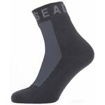Sealskinz Waterproof All Weather Ankle Length Sock with Hydrostop Black/Grey L Biciklistički čarape