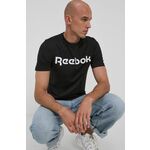 Pamučna majica Reebok Street boja: crna - crna. Majica iz kolekcije Reebok. Model izrađen od pletenine s tiskom.
