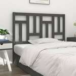 Uzglavlje za krevet sivo 205 5 x 4 x 100 cm od masivne borovine