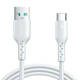 Kabel za punjenje bljeskalice USB na USB-C Joyroom SA26-AC3 / 3A / 1m (bijeli)