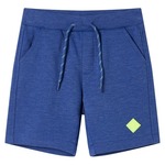 vidaXL Dječje kratke hlače s vezicom plave prošarane 104