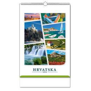 Kalendar "Hrvatska 2024" 13 listova