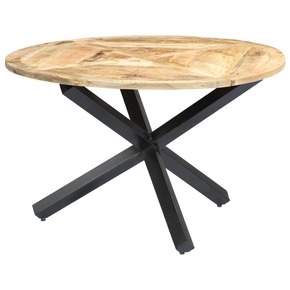 Blagovaonski stol okrugli 120 x 76 cm od masivnog drva manga