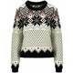 Dale of Norway Vilja Womens Knit Sweater Black/Off White/Red Rose M Džemper