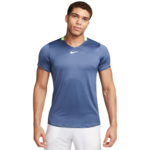 Muška majica Nike Court Dri-Fit Advantage Crew Top - diffused blue/lime blast/white