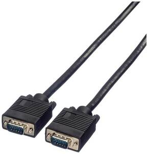 Roline VGA priključni kabel VGA 15-polni utikač 3.00 m crna 11.04.5203 dvostruko zaštićen