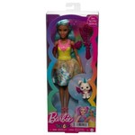 Barbie: Touch of Magic vila lutka u prekrasnoj haljini s kućnim ljubimcem i dodacima - Mattel
