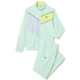 Muška teniska trenerka Lacoste Stretch Fabric Tennis Sweatsuit - light green/yellow/white