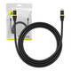 Mrežni kabel cat.8 Baseus Ethernet RJ45, 40Gbps, 1,5m (crni) (paket od 5 komada)