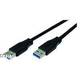 Bachmann USB kabel USB 3.2 gen. 1 (USB 3.0) USB-A utikač, USB-A utikač 3.00 m crna