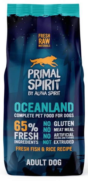 Primal Spirit hrana za psa Dog 65% Oceanland