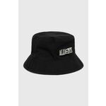 Pamučni šešir AllSaints boja: crna, pamučni - crna. Šešir iz kolekcije AllSaints. Model s uskim obodom, izrađen od materijala s aplikacijom.