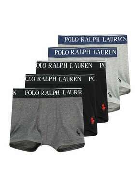 Dječje bokserice Polo Ralph Lauren 5-pack boja: siva - siva. Dječje bokserice iz kolekcije Polo Ralph Lauren. Model izrađen od glatke