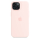 Maskica za iPhone 15 Silicone Case with MagSafe Pink