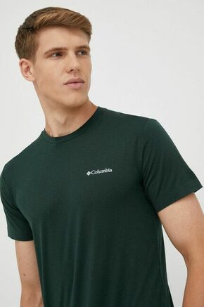 Sportska majica kratkih rukava Columbia Tech Trail boja: zelena