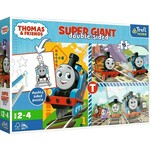 Thomas vlak i prijatelji Super Giant dvostrana 3 u 1 slagalica s 15 komada - Trefl