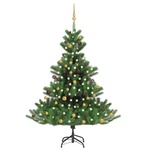 vidaXL Umjetno božićno drvce kavkaska jela LED i kuglice zeleno 180cm
