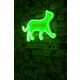 Ukrasna plastična LED rasvjeta, Kitty the Cat - Green