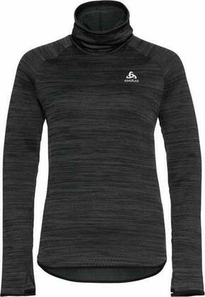 Odlo The Run Easy Warm Mid Layer Women's Black Melange S Majica za trčanje