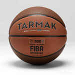 Košarkaška lopta 500 za odrasle veličina 7 smeđe-narančasta
