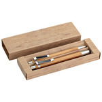 Garnitura olovka kemijska + olovka tehnička bambus