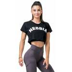 Nebbia Loose Fit Sporty Crop Top Black XS Majica za fitnes