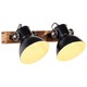 vidaXL Industrijska zidna svjetiljka tamnocrna 45 x 25 cm E27