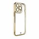 Fashion Case maskica za iPhone 12 Pro Max: zlatni okvir